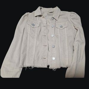 Stylish Cream Denim Jacket